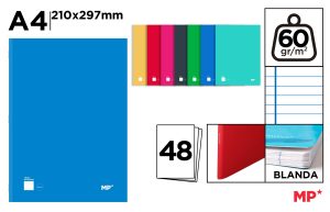 CUADERNO GRAPADO A4 HORI 48H 60G