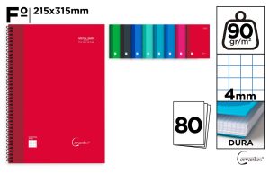 CUADERNO ESP T. FORRADA Fº 4X4 80H 90G