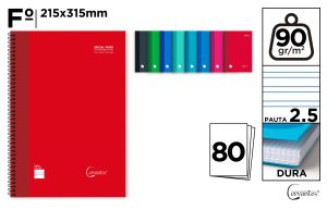 CUADERNO ESP T. FORRADA Fº 4X4 80H 90G