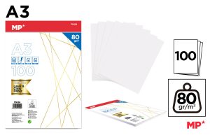 PAPEL A3 100 HOJAS 80 g.