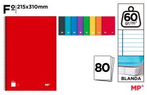 CUADERNO ESP TAPA BLANDA Fº 4X4 80H 60G