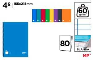 CUADERNO ESP TAPA BLANDA 4º HOR 80H 60G