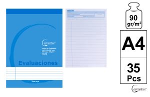 BLOCK DE EVALUACIONES RAYAS A4