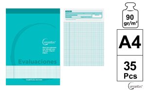 BLOCK DE EVALUACIONES CUADROS A4
