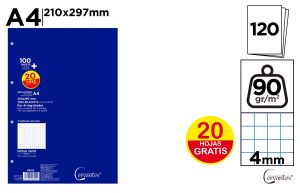 RECAMBIO A4 4X4 120H 90G