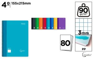 CUADERNO ESP T. PP 4º 3X3 80H 90G