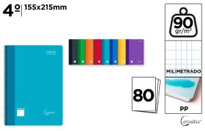 CUADERNO ESP T PP 4º MILIMETRADO 80H 90G