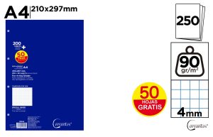 RECAMBIO A4 4X4 250H 90G